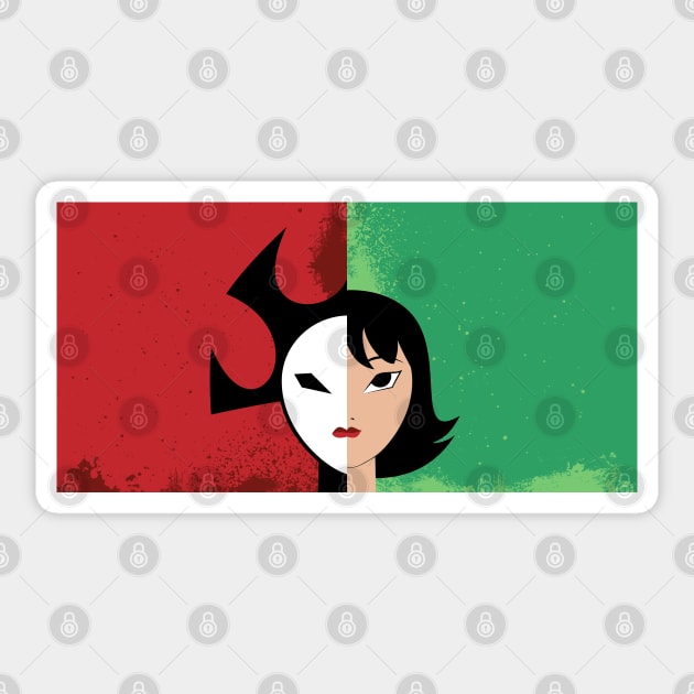 Daughters of Aku — Ashi Sticker by Phil Tessier